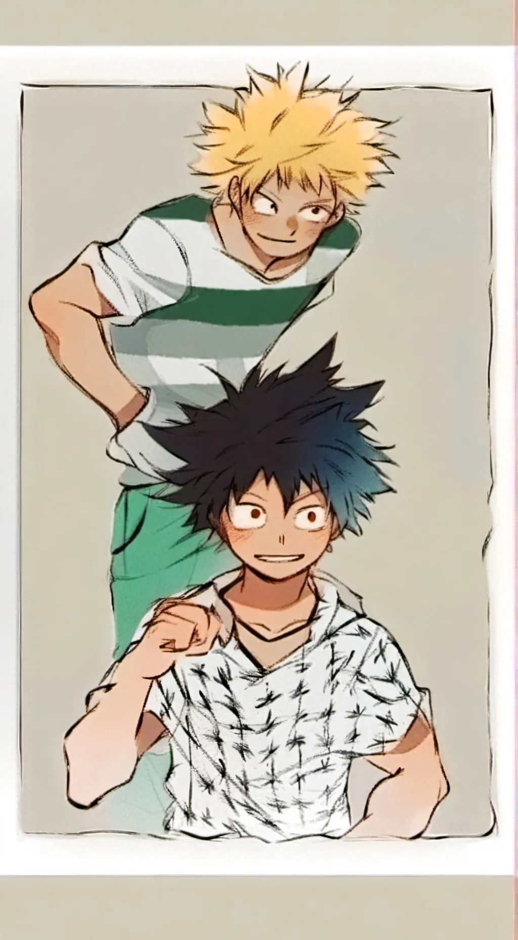 ai character: Bakudeku background