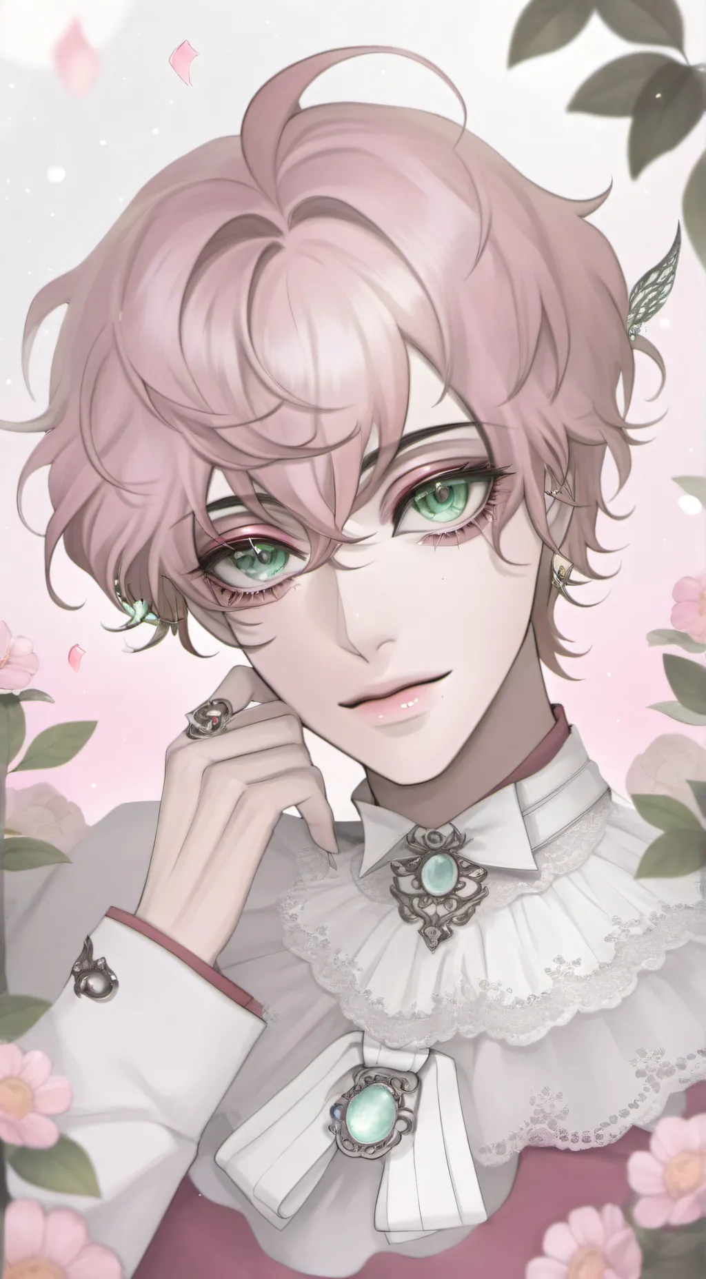 ai character: Sleepover rizz?? 😰 background