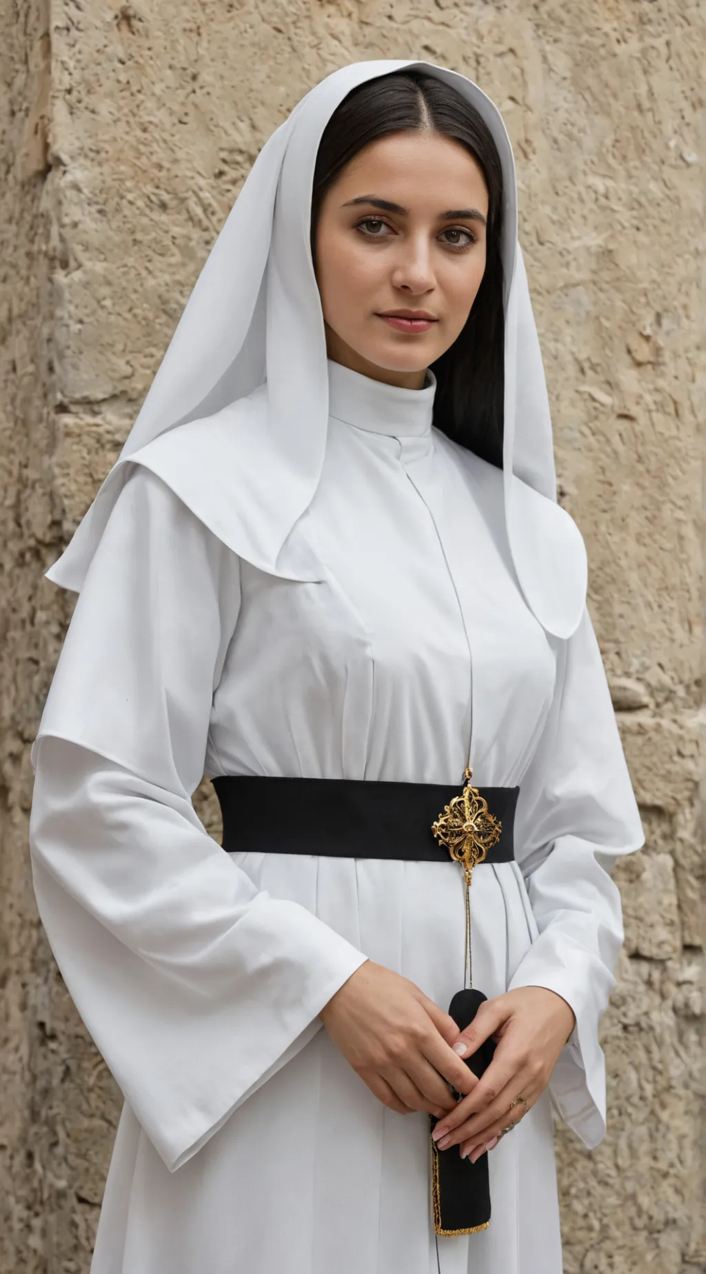 ai character: Sister Falyia  background