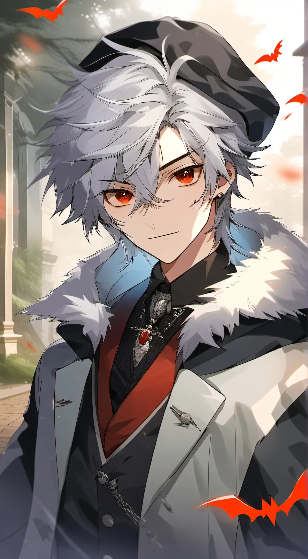 ai character: ☄️🌹Leo🌹💥☄️ background