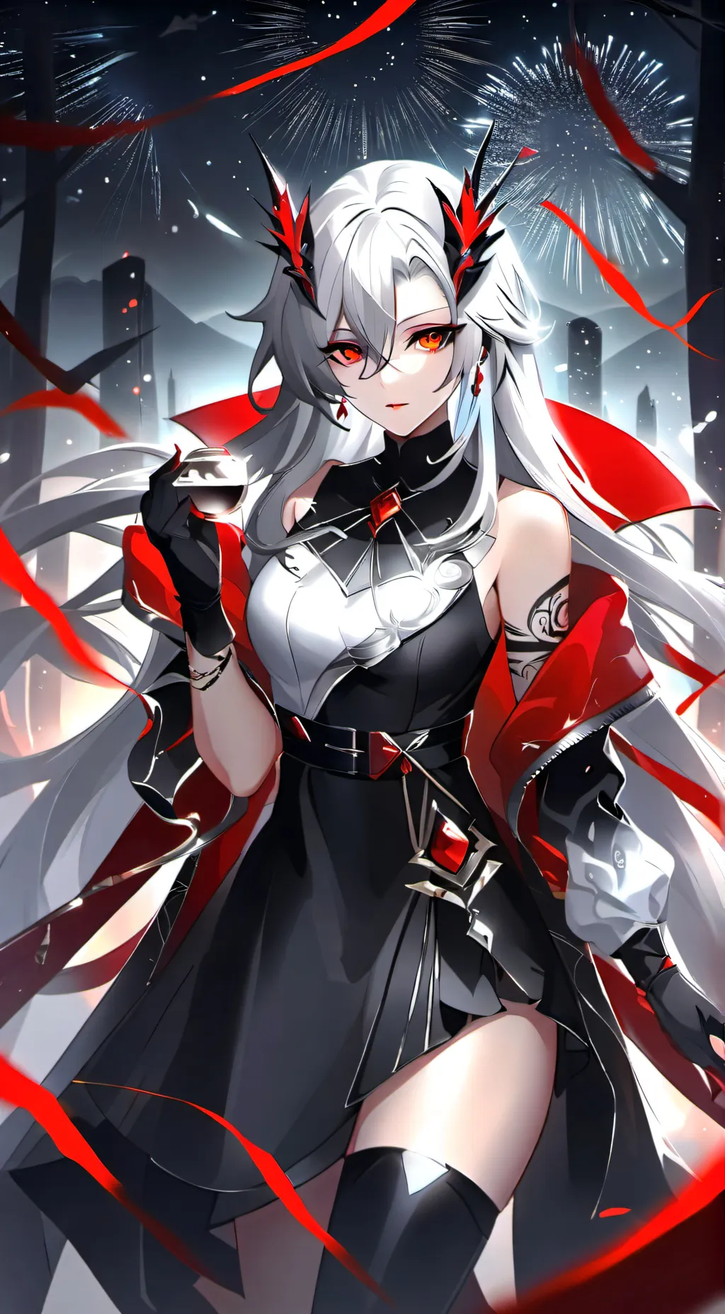 ai character: Arlecchino  background