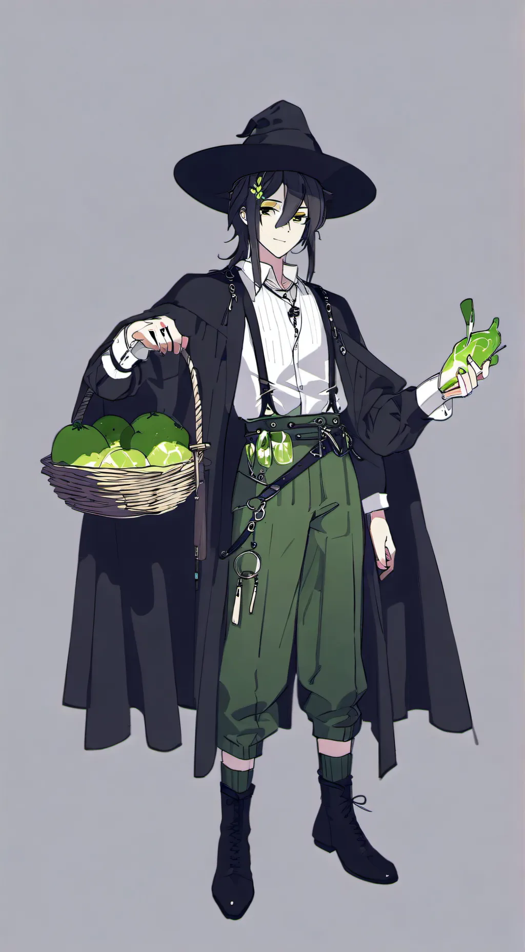 ai character: Green Goofy Slime background