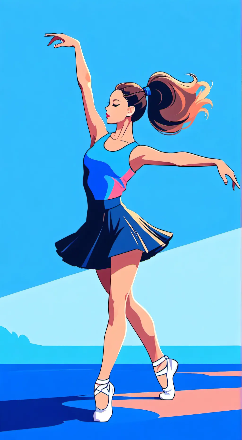 ai character: a dance disaster 🫣 background