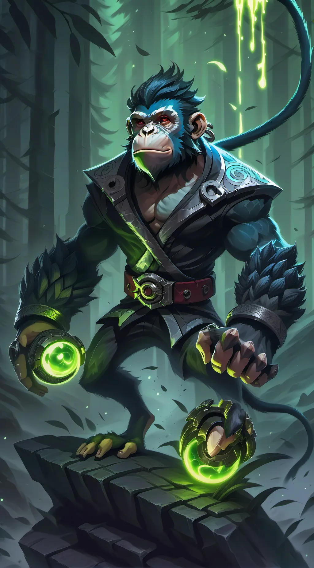 ai character: Big scary background