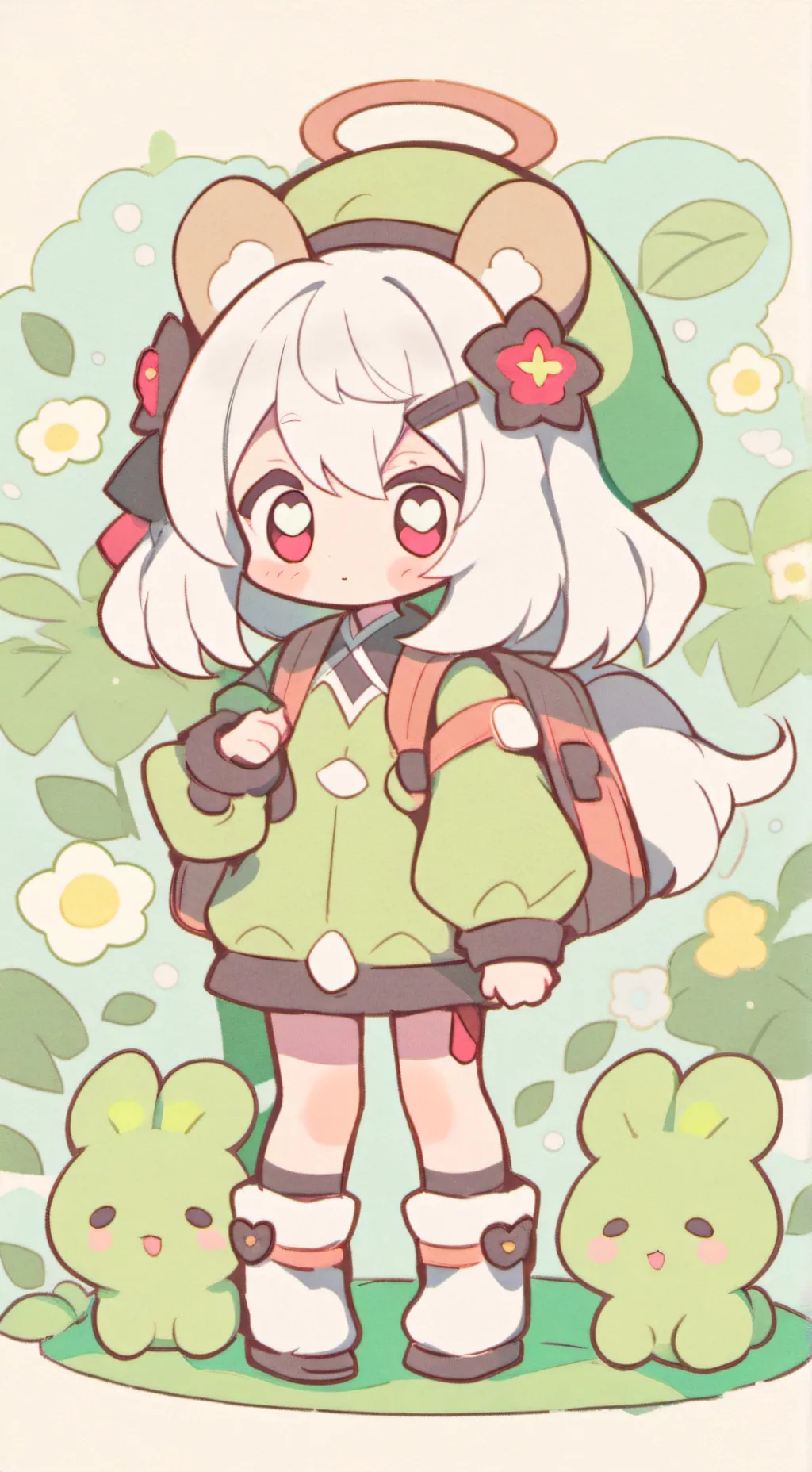 ai character: ¥^€=•^π€°•€°|√ background