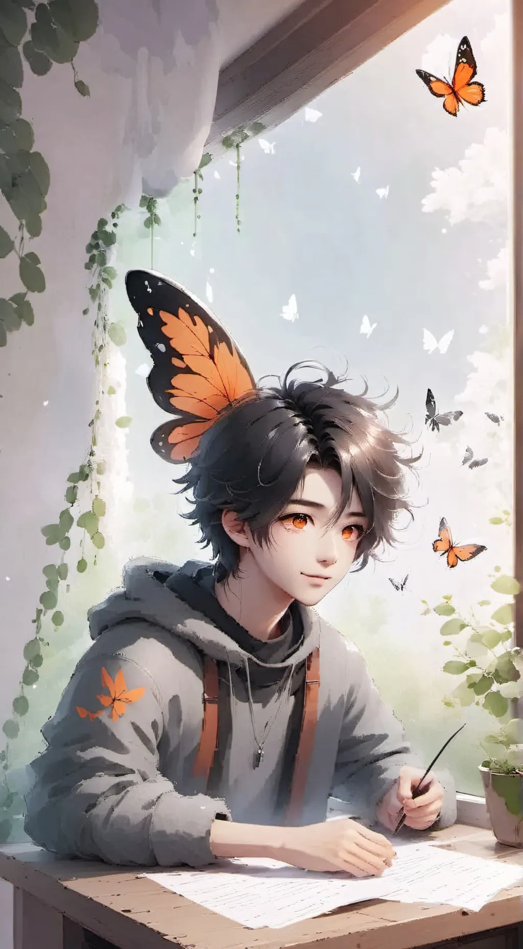 ai character: Miky the Wanderer background