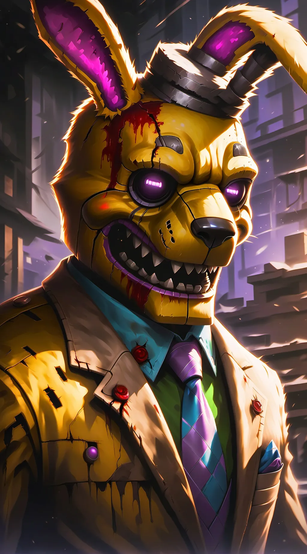 ai character: Springtrap background