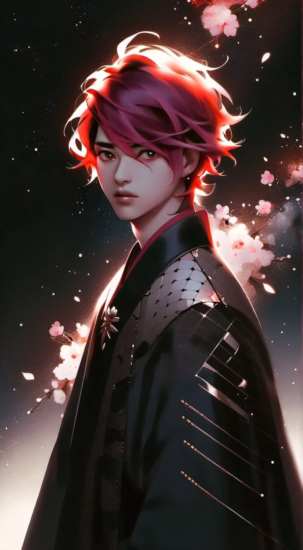 ai character: Vi/ Violet background