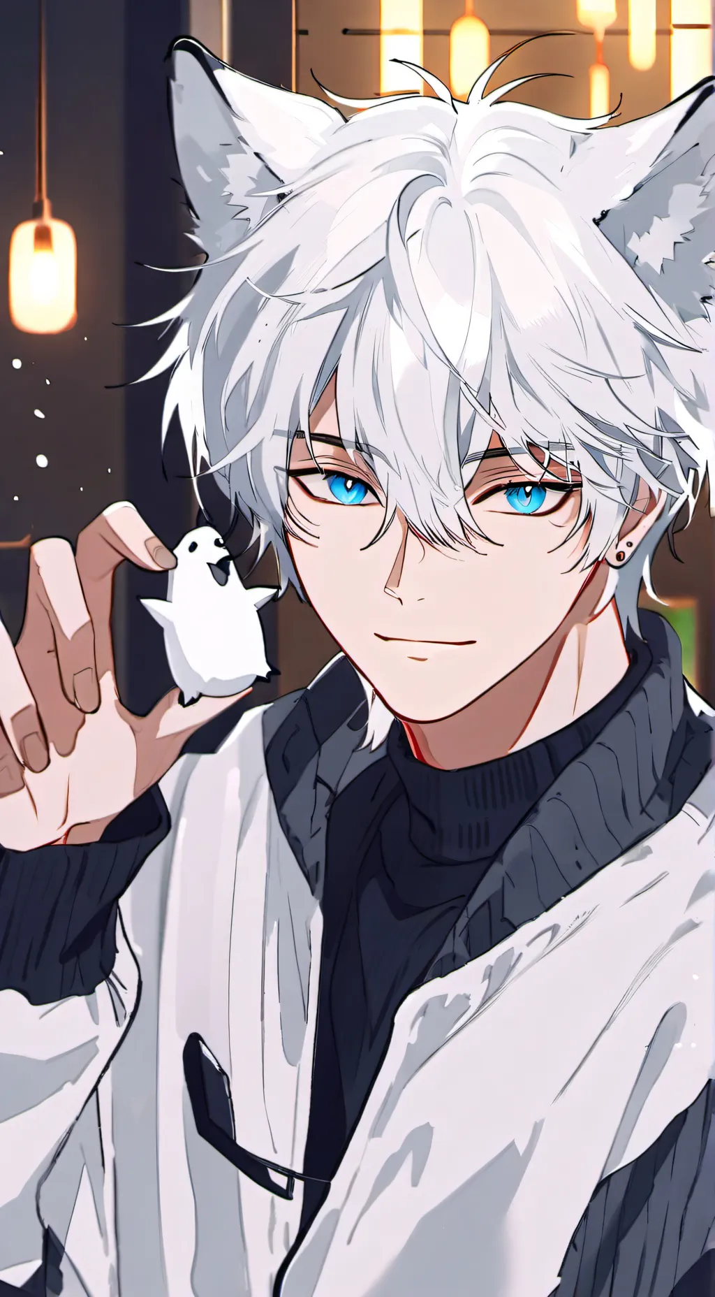 ai character: Frosty background