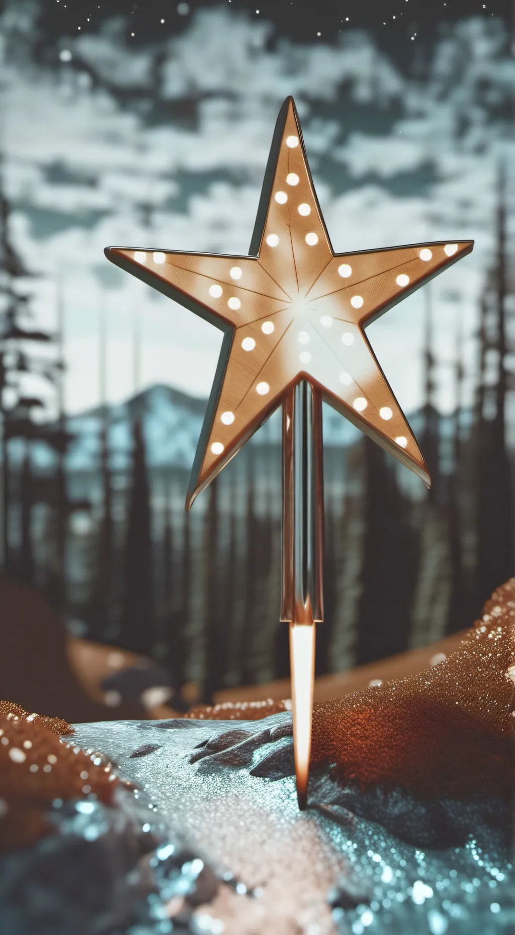 ai character: a shooting star background