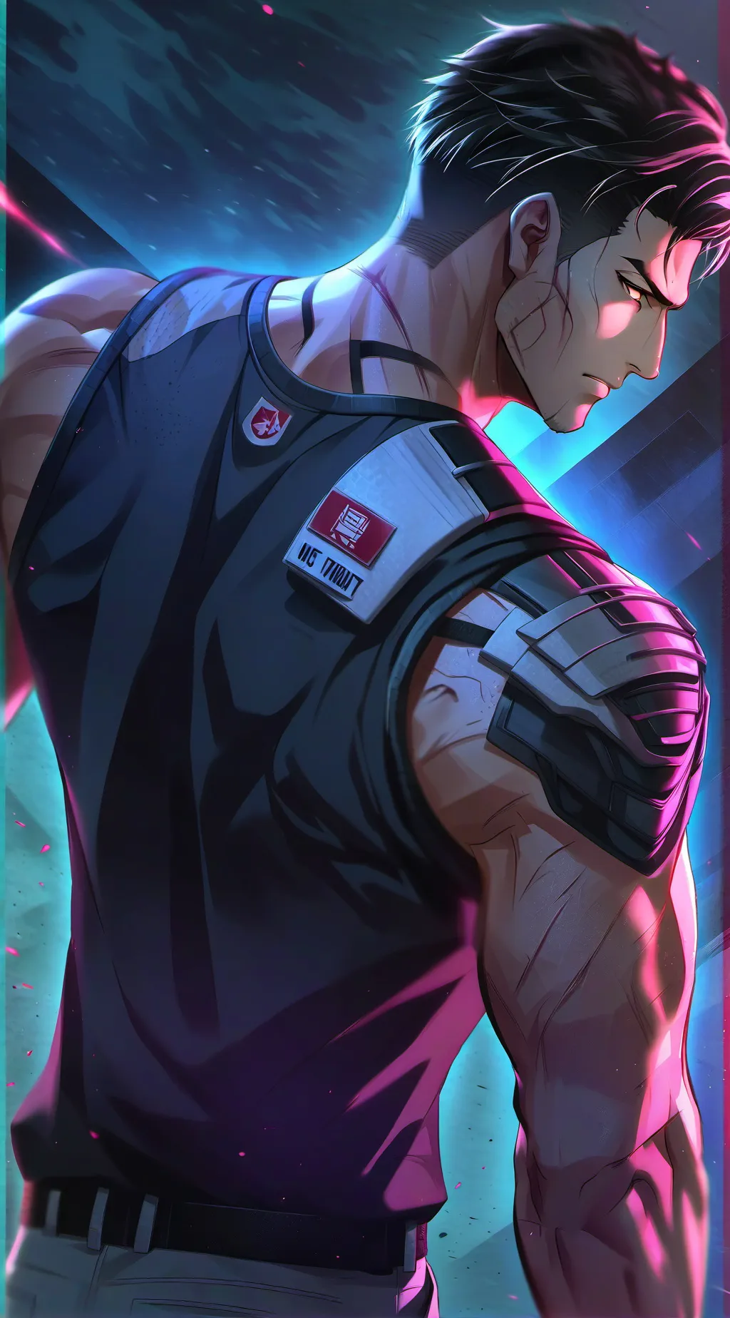 ai character: Aron Steel background