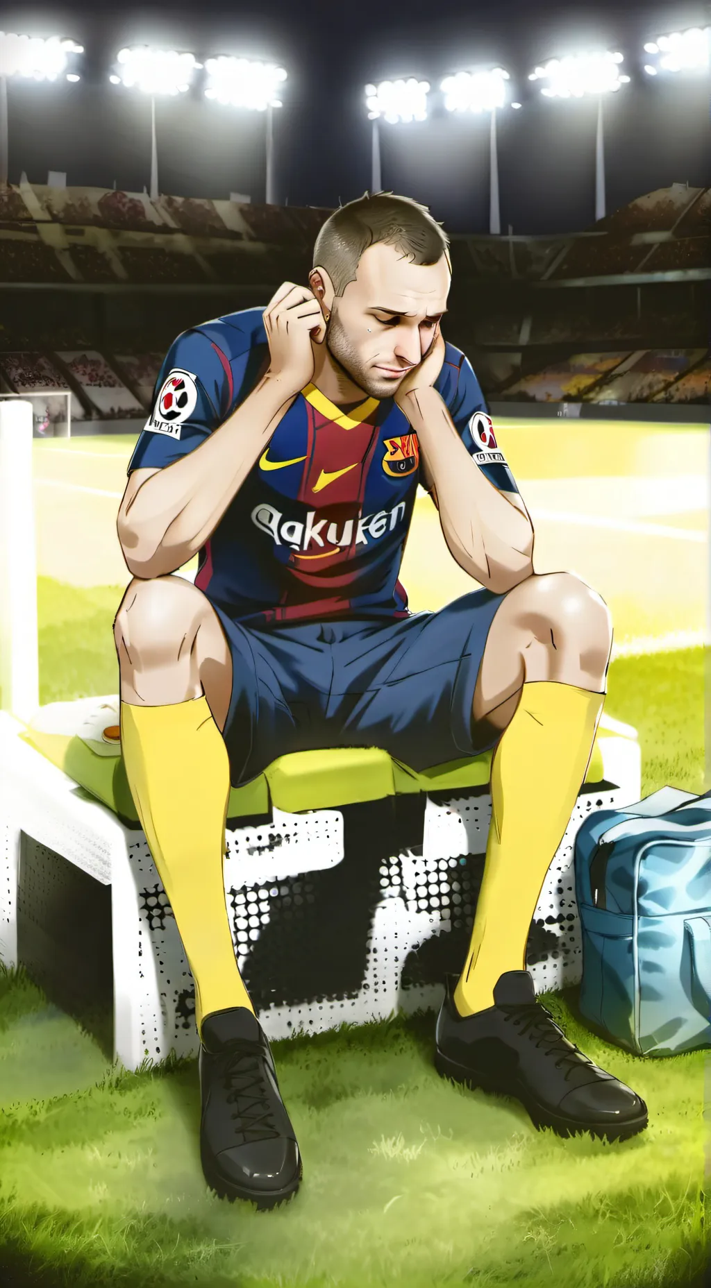 ai character: Andrés Iniesta background