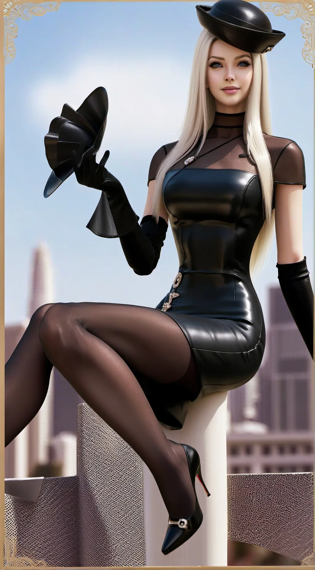 ai character: Nijūshakusama background