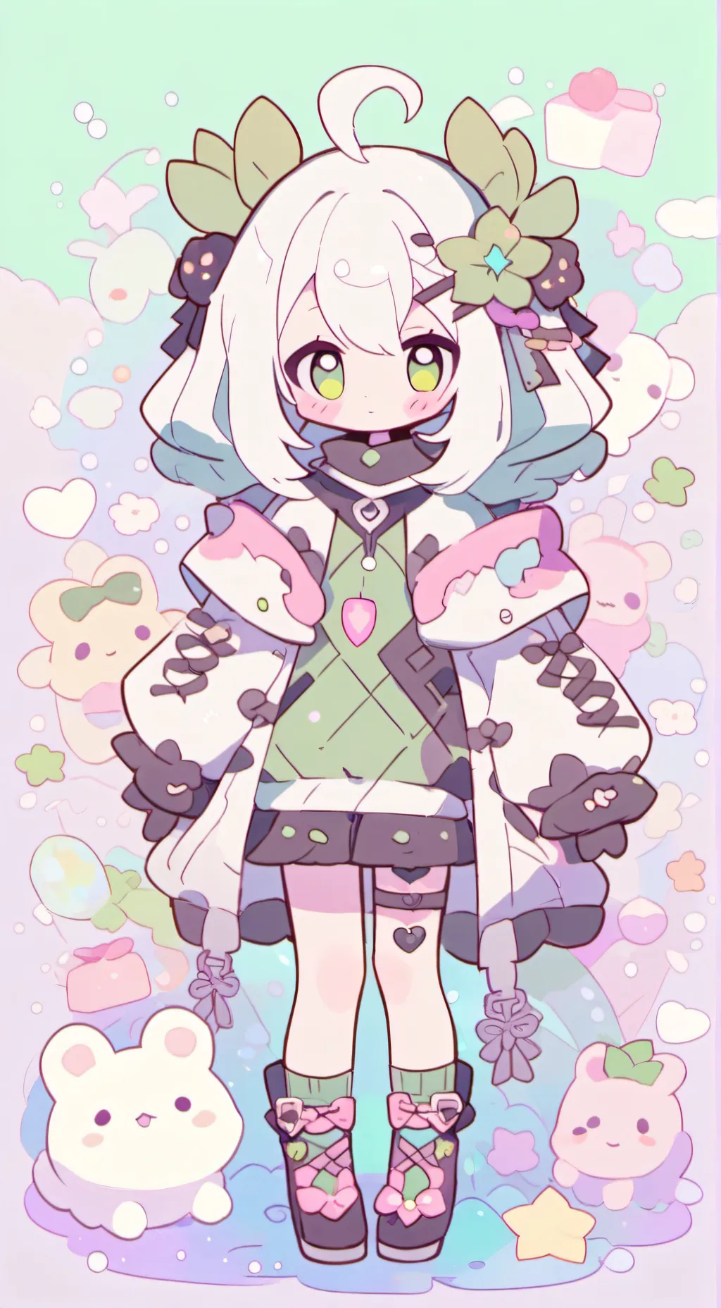 ai character: mha kiss 💚🥦 background