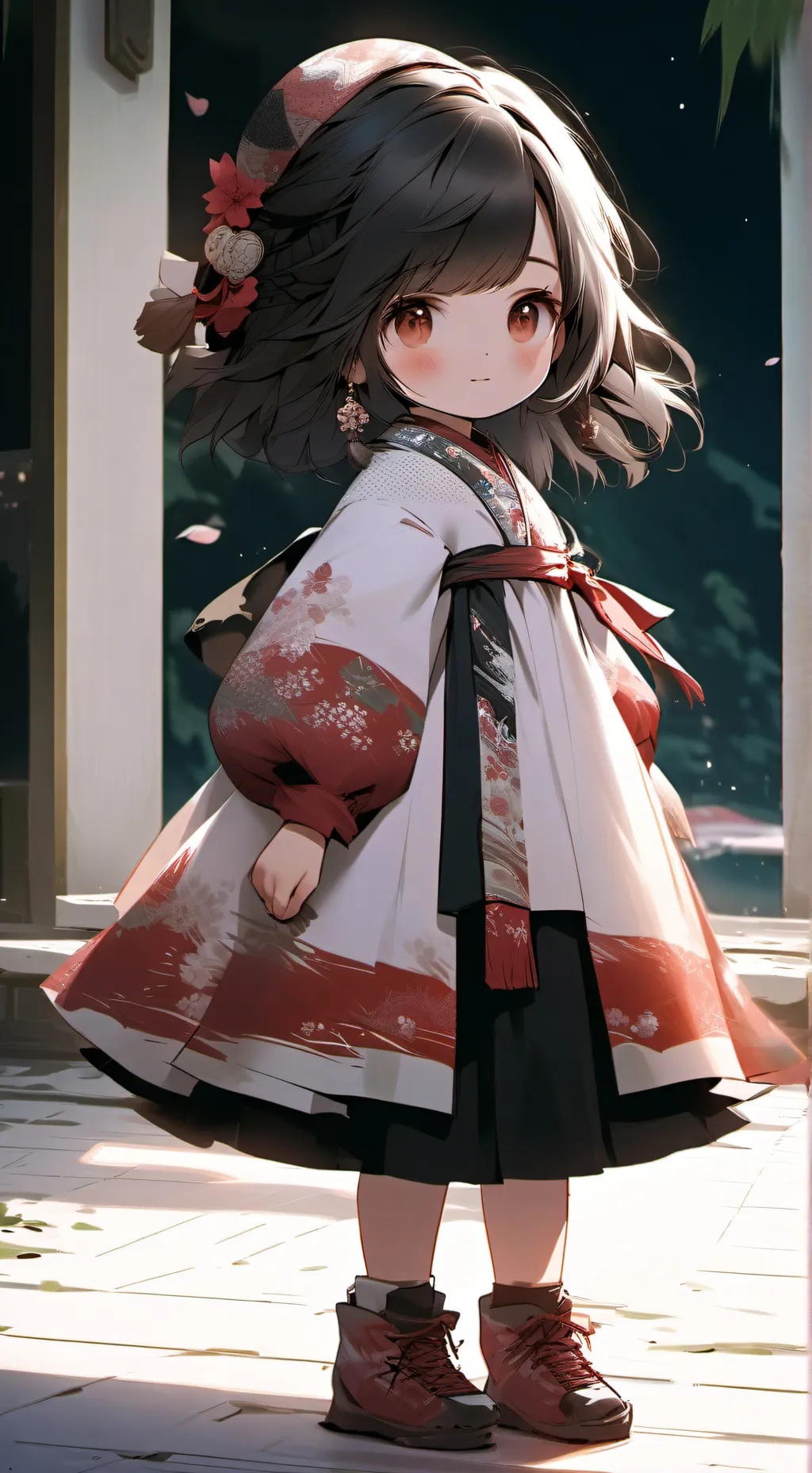 ai character: fat girl background