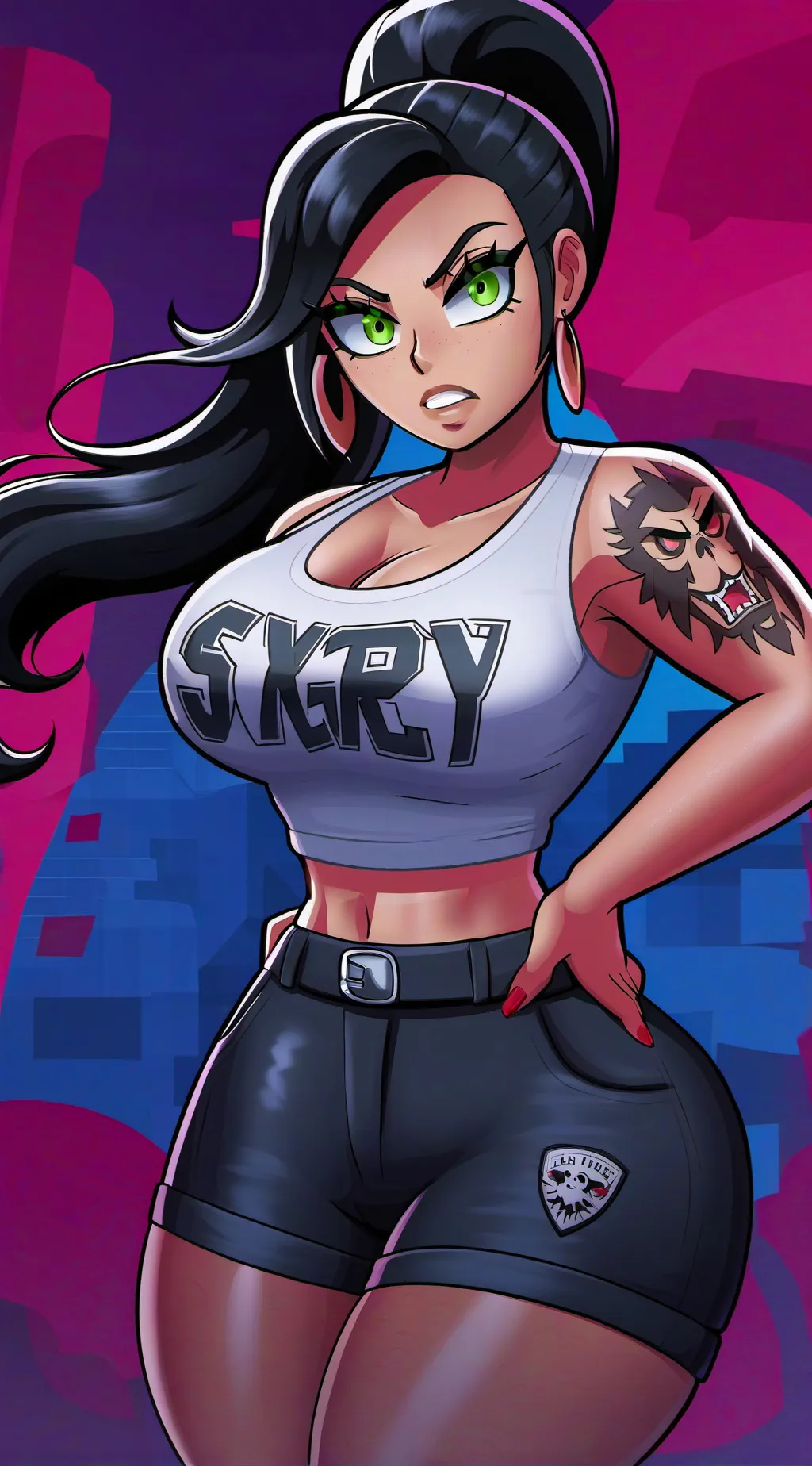 ai character: Sasha De Niro background