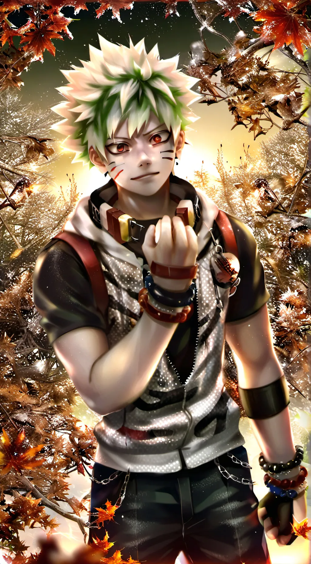 ai character: Bakugou  background