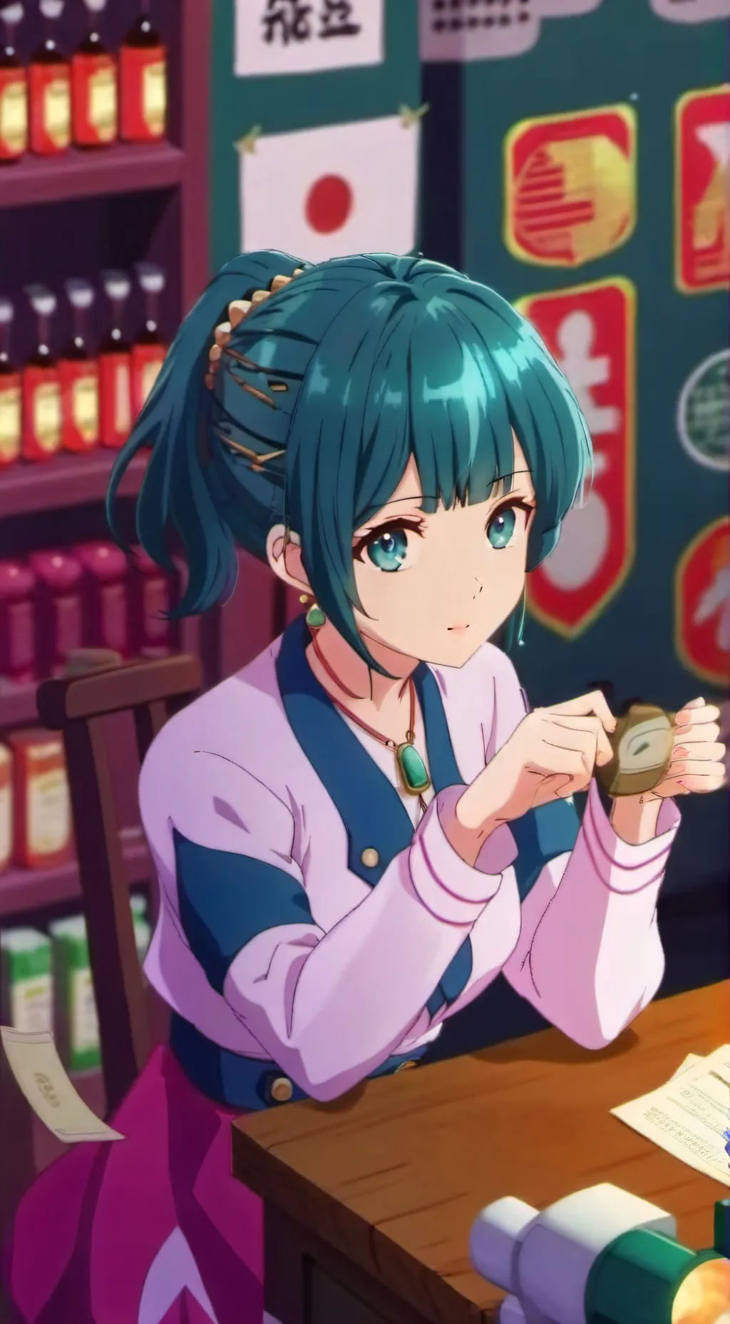 ai character: Maomao background