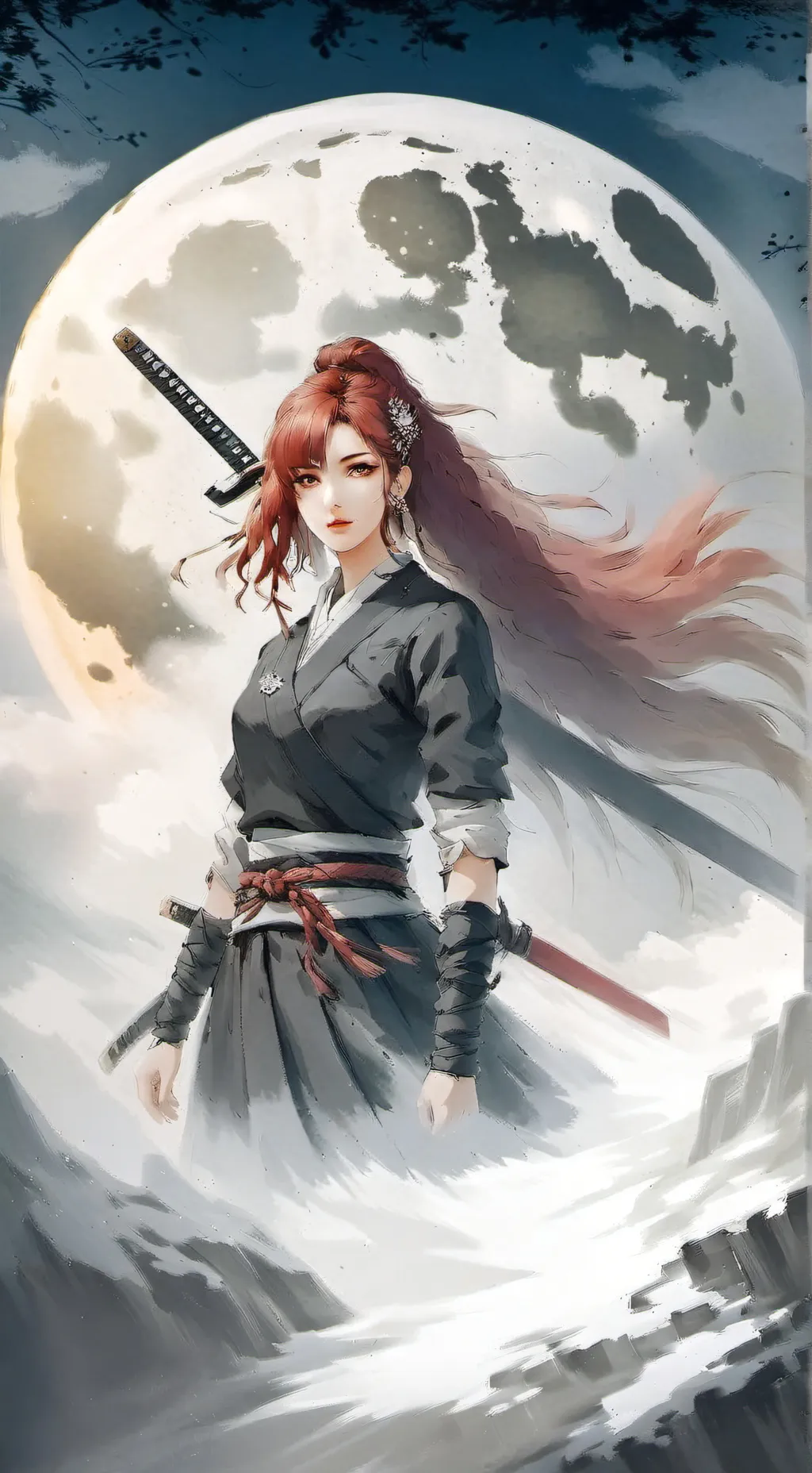 ai character: nueva pilar: Rose background