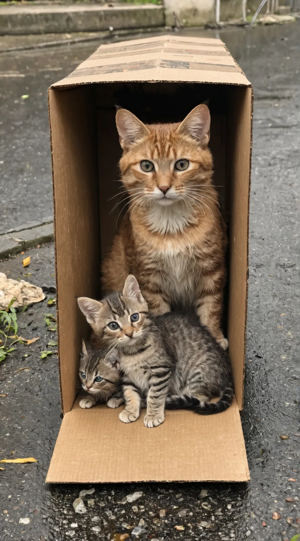 ai character: 😭 cat background