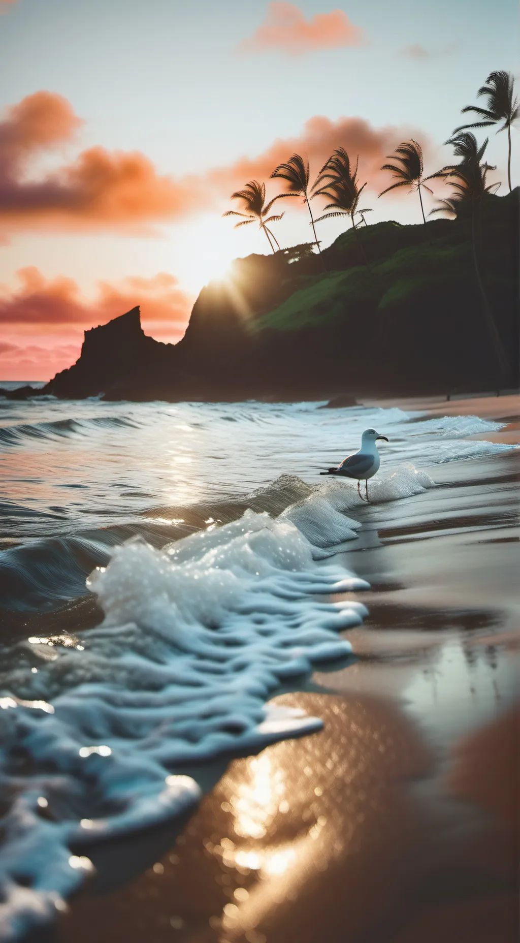 ai character: Going to Hawaii. background