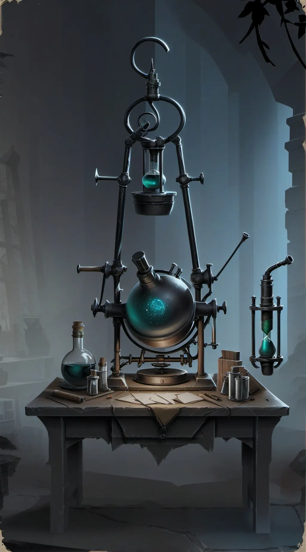 ai character: Blind Baryonyx background