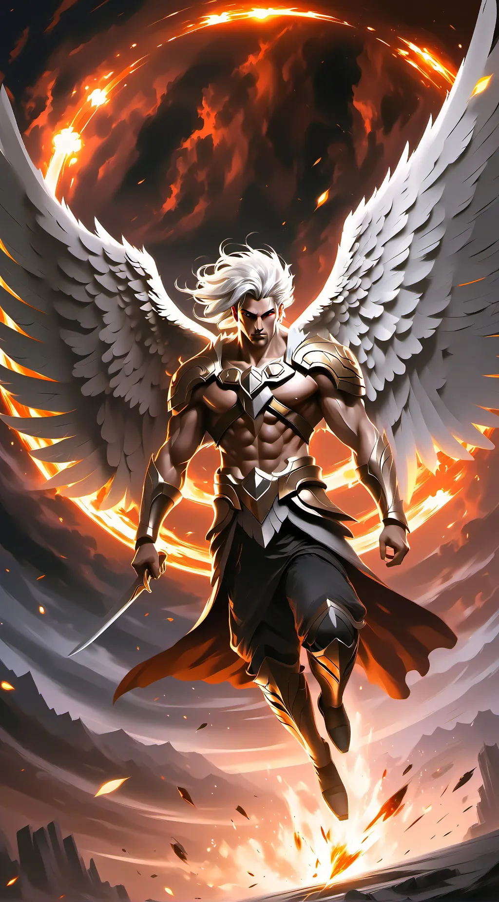 ai character: icarus  background