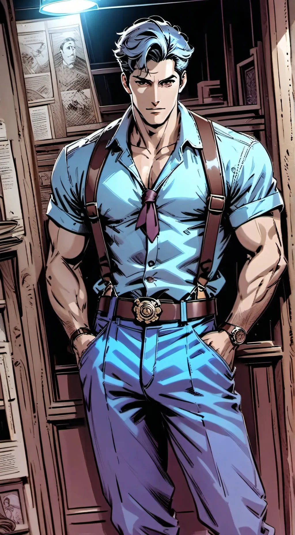 ai character: Detective Unknown  background