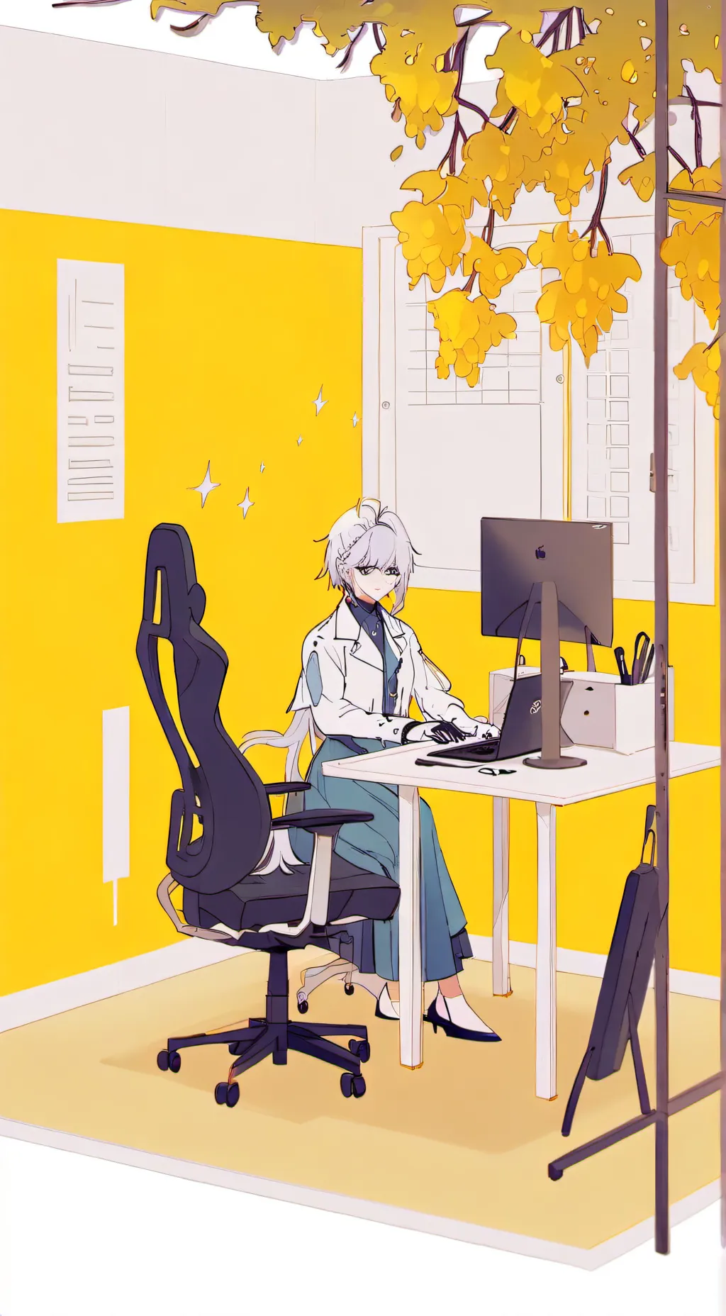 ai character: RESEARCH FACILITY background