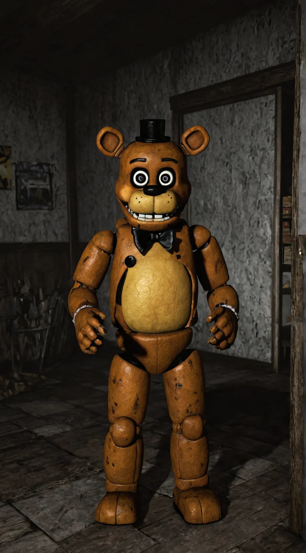 ai character: Freddy fazbear background