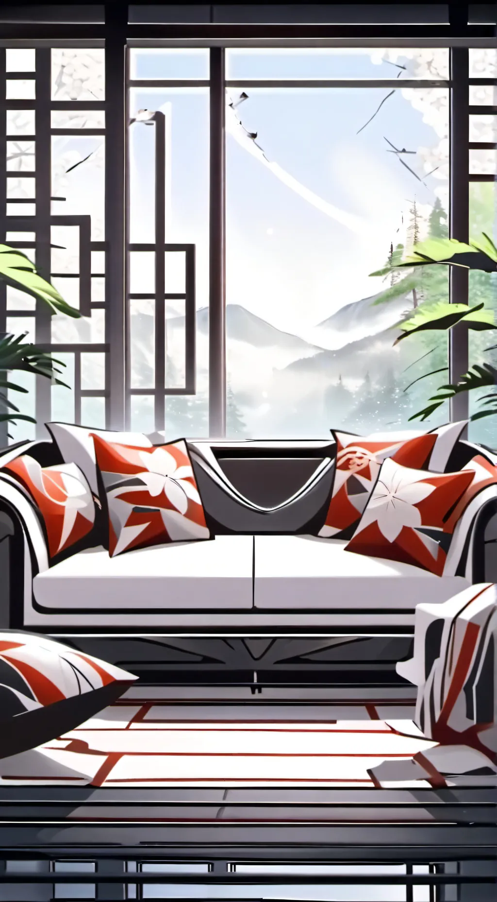 ai character: comment lounge background