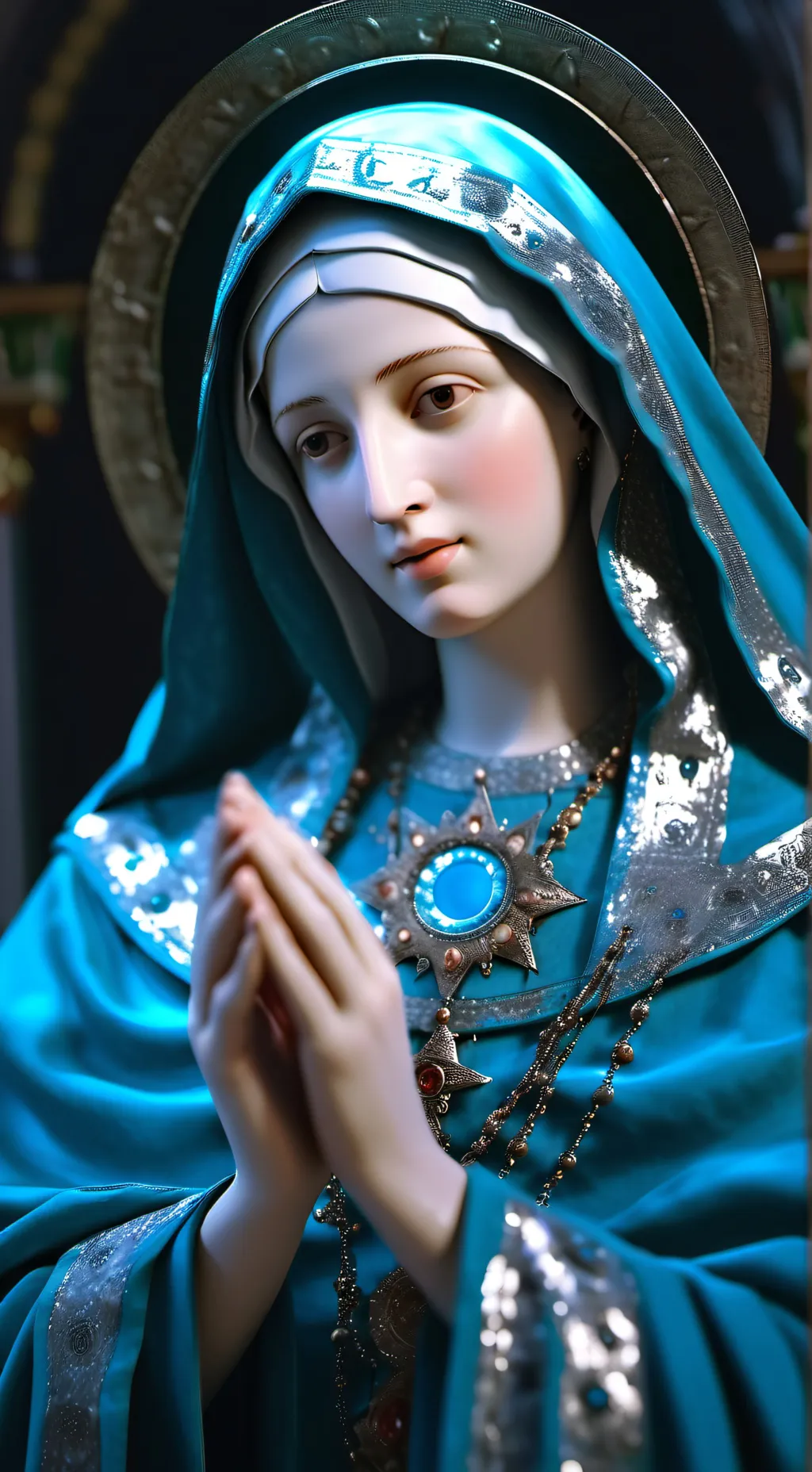 ai character: mama mary background