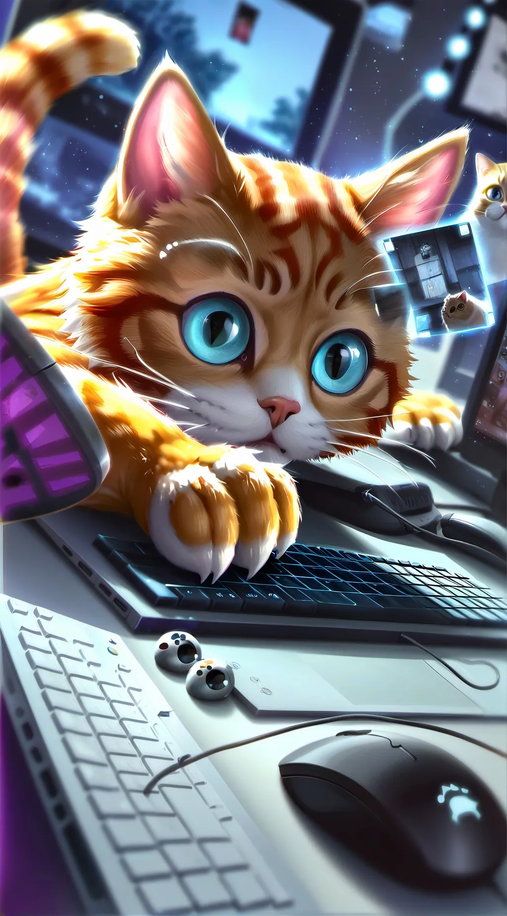 ai character: Twitchy background