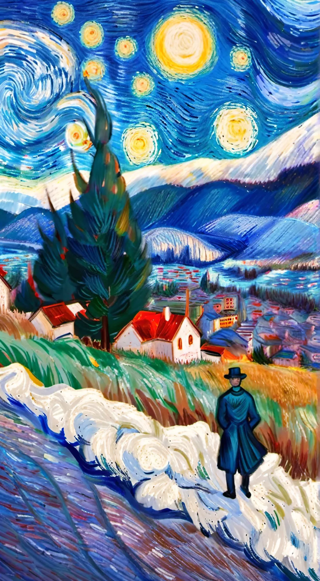 ai character: comments background