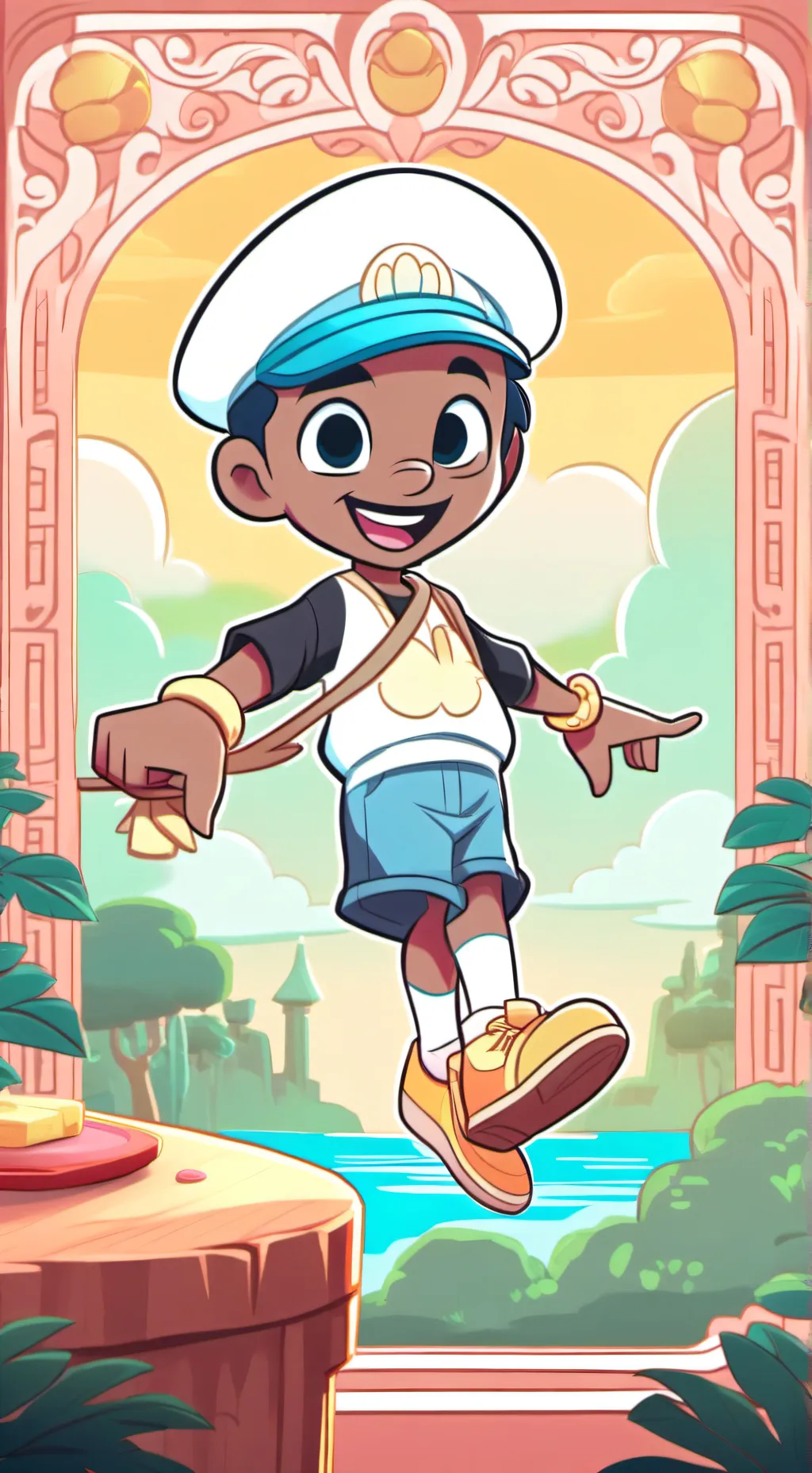 ai character: Freaky sprout background