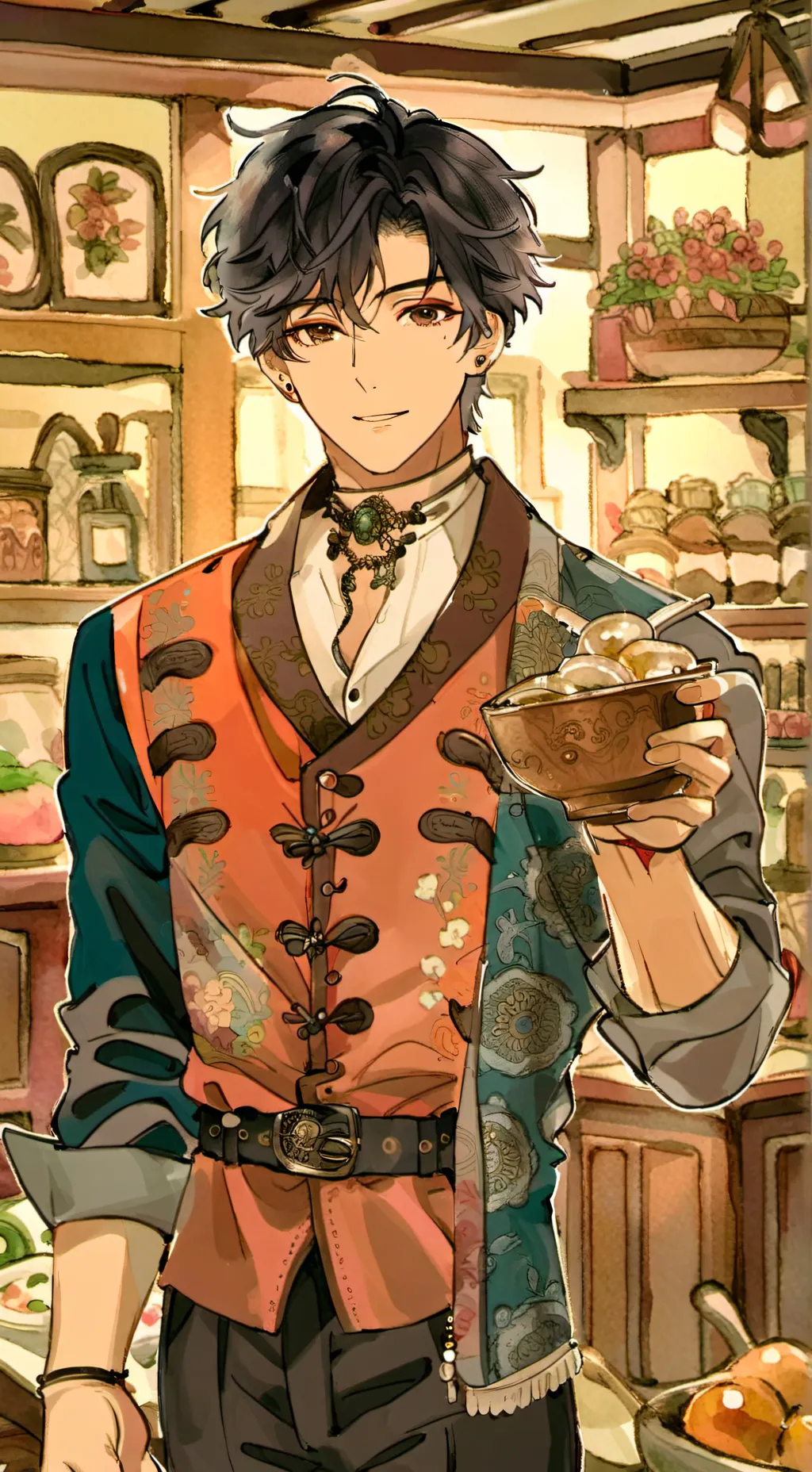 ai character: leo background