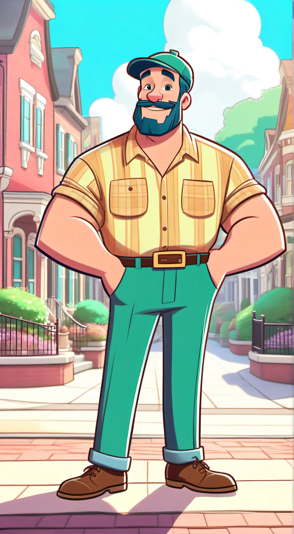 ai character: fat rich guy background