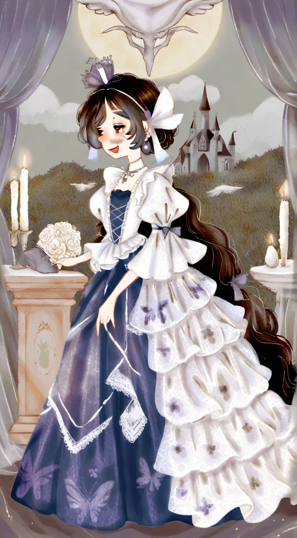 ai character: nabi x santi background