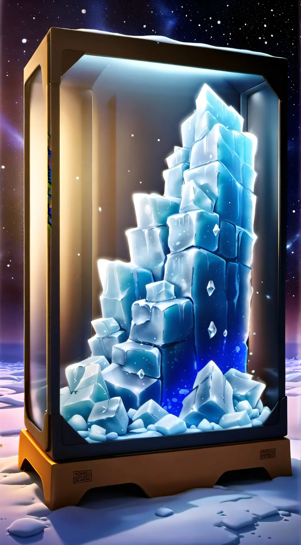 ai character: phone cool stat 🧊🧊 background