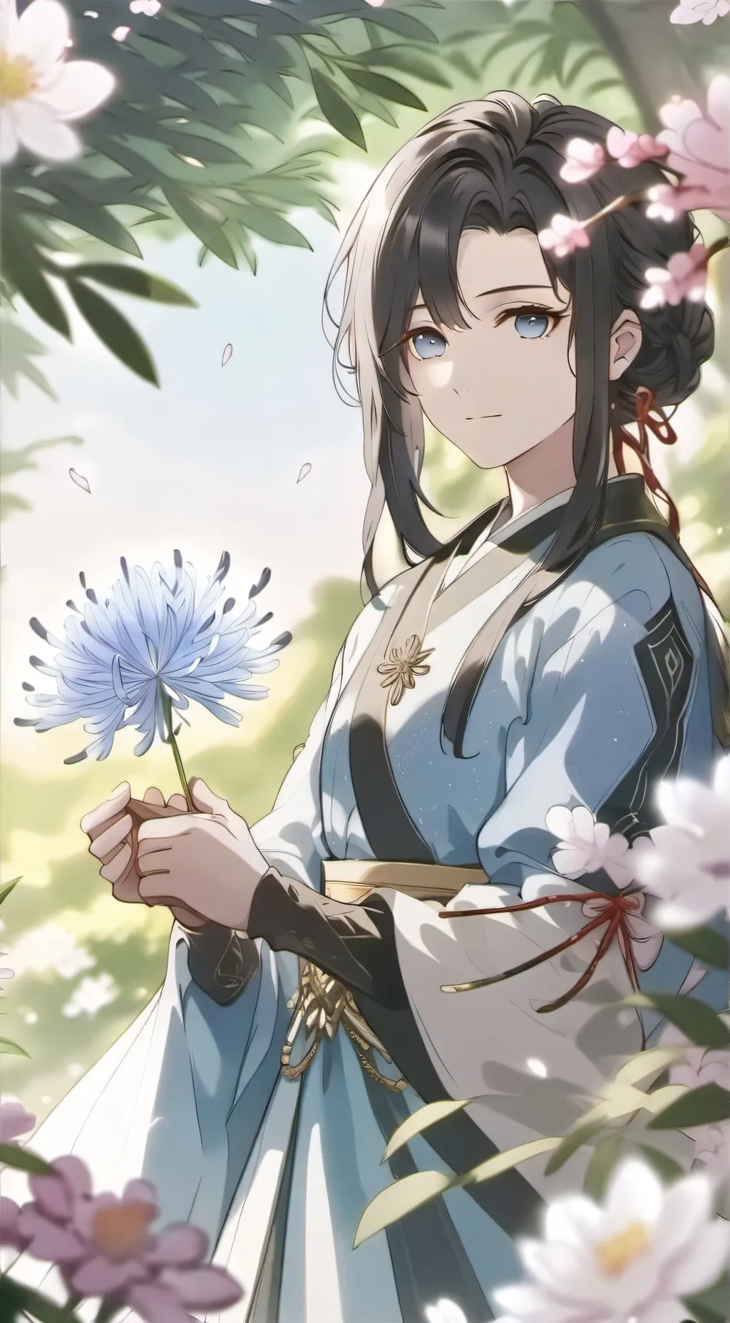 ai character: kny love story  background