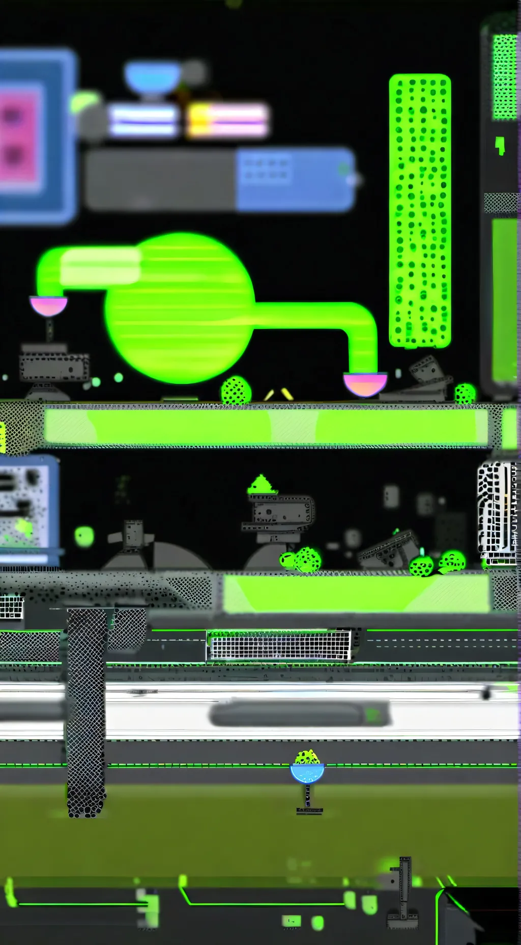 ai character: vee's gameshow!!💚🖤 background