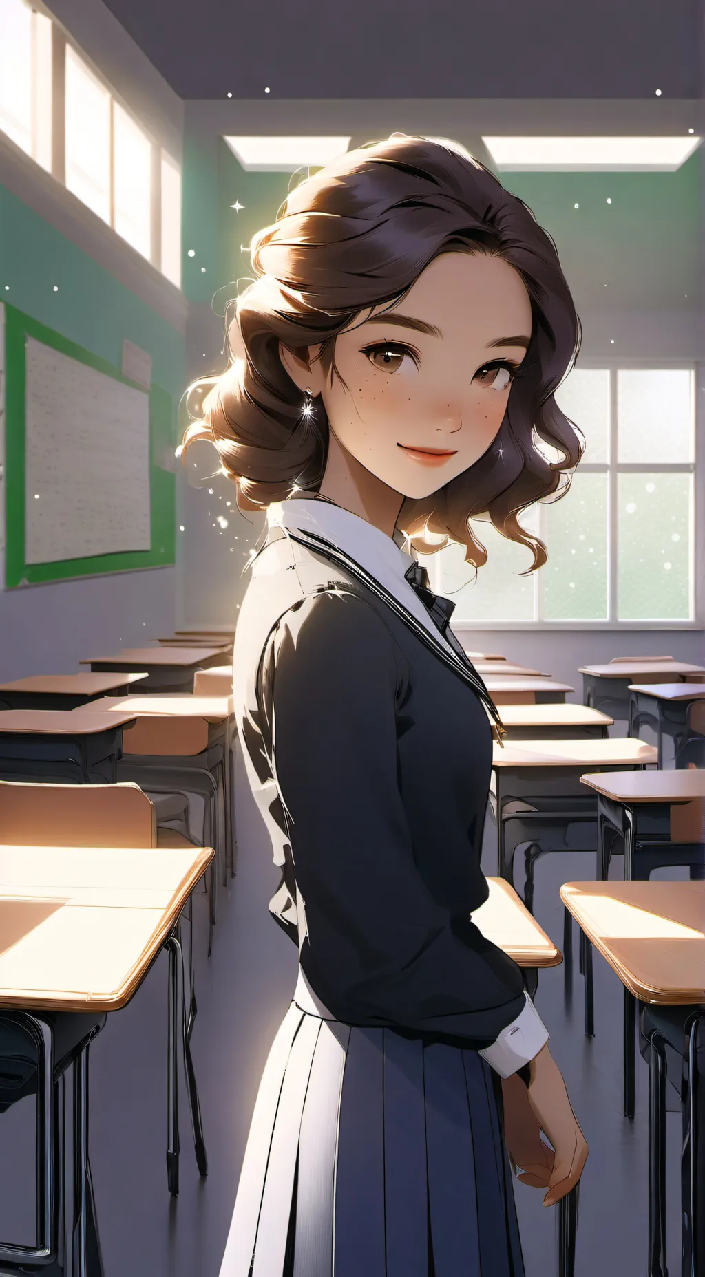 ai character: ~🍡~ School ~🍡~ background