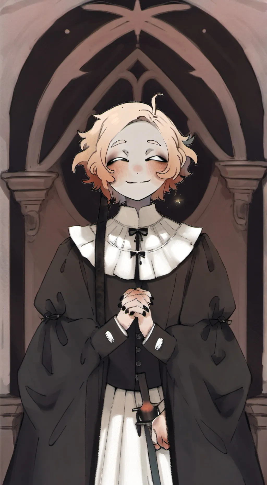 ai character: Solar x Nebula background