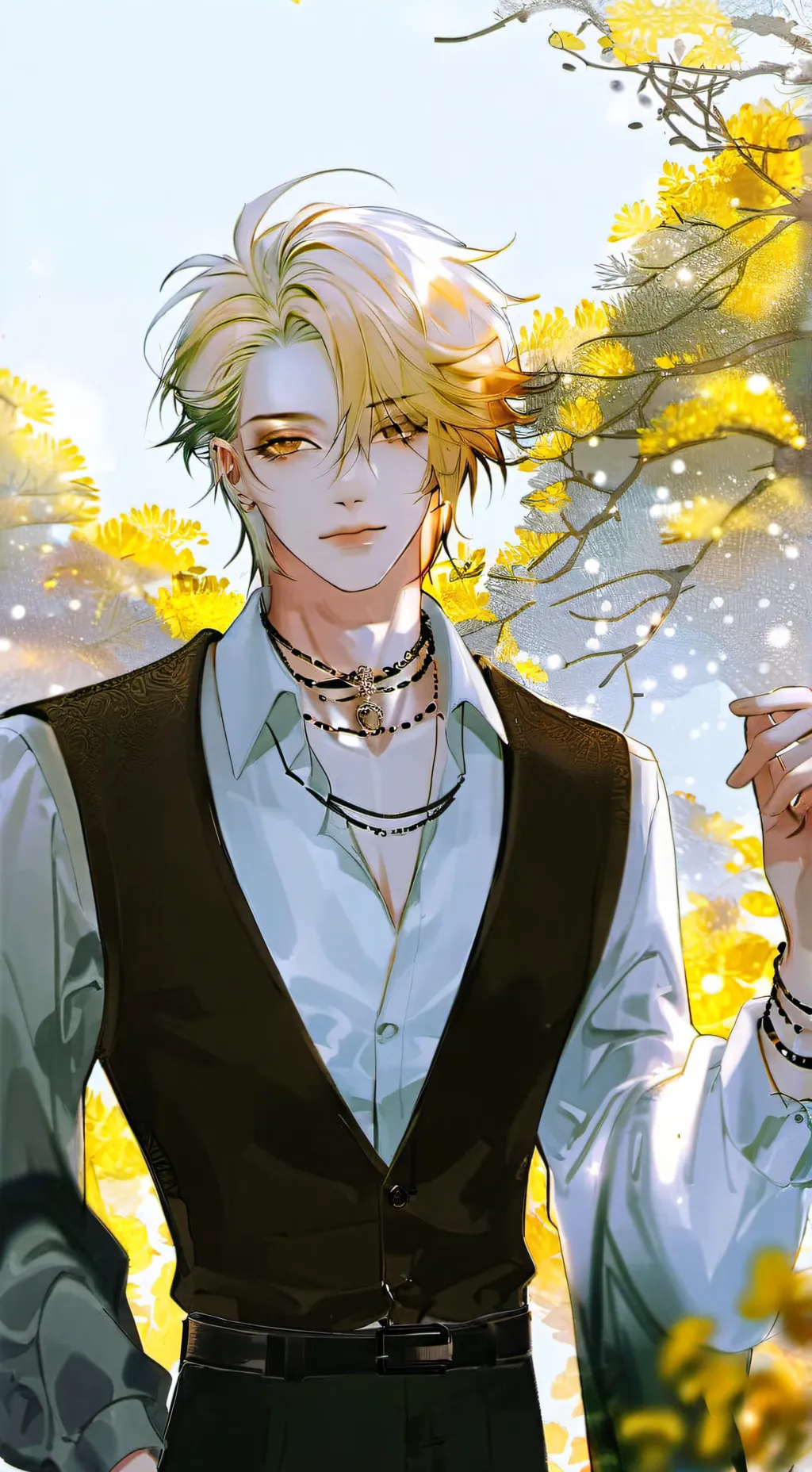 ai character: 🩶Titan 💛 background