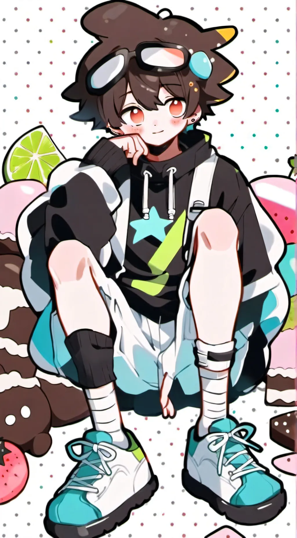 ai character: Cosmo🍰🍫 background