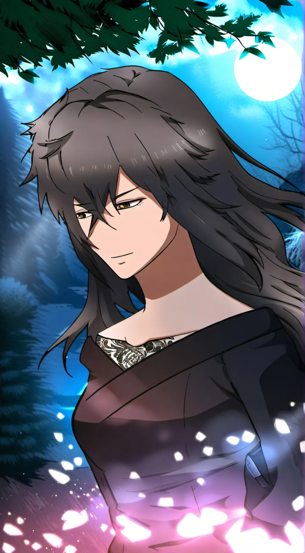 ai character: queen of love  background