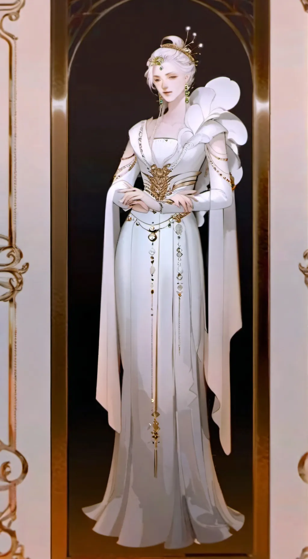 ai character: 🩵snowy❄️ background