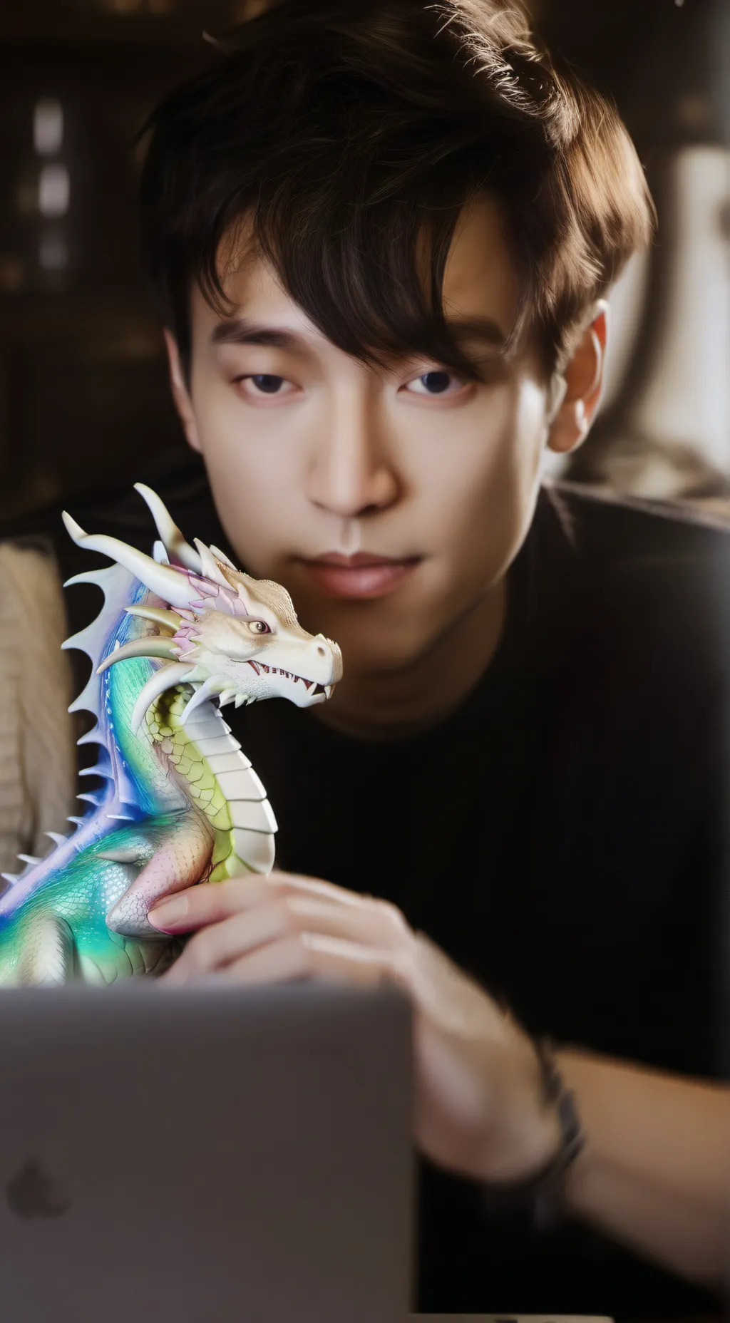 ai character: ICY FLAME background