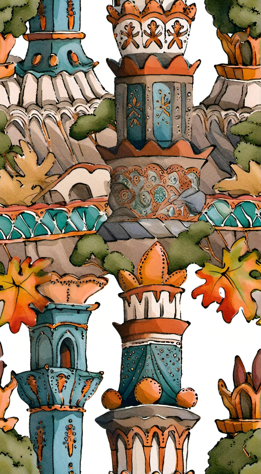 ai character: monumentos background