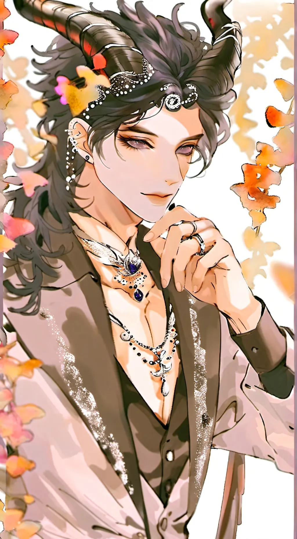 ai character: Allium background